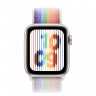 Apple Watch SE (2022) 40mm, Starlight Aluminum Case with Sport Loop - Pride Edition