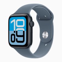 Apple Watch SE 3 40mm, Midnight Aluminum Case with Sport Band - Anchor Blue