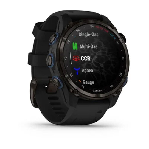 Умные часы Garmin Descent Mk3i 43mm, Carbon Gray DLC Titanium, Black Silicone Band