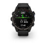 Умные часы Garmin Descent Mk3i 43mm, Carbon Gray DLC Titanium, Black Silicone Band