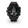 Умные часы Garmin Descent Mk3i 43mm, Carbon Gray DLC Titanium, Black Silicone Band
