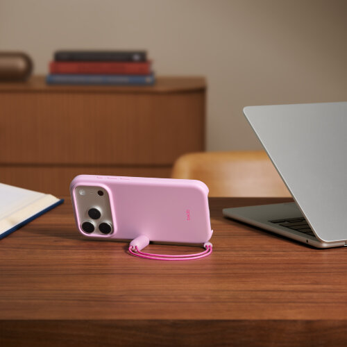 Чехол Beats для iPhone 17 Pro Kickstand Case с MagSafe Camera Control - Розовый (Pebble Pink)