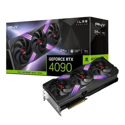 Игровая видеокарта NVIDIA PNY GeForce RTX 4090 24GB XLR8 Gaming VERTO EPIC-X RGB Triple Fan