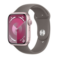 Apple Watch Series 9 45mm, Pink Aluminum Case with Sport Band - Clay