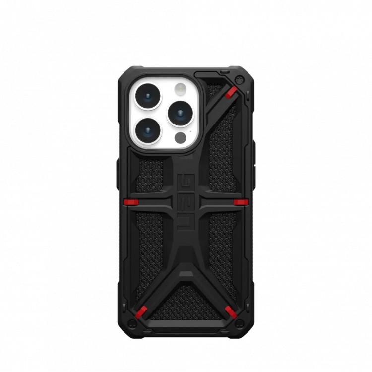 Защитный чехол Uag Monarch Kevlar для iPhone 15 Pro Max- Кевлар черный (Kevlar Black)