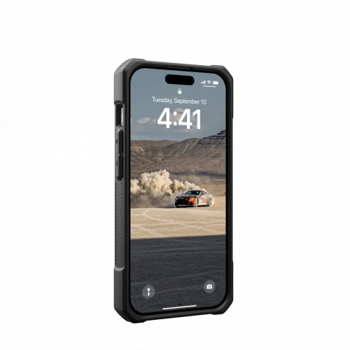 Защитный чехол Uag Monarch Kevlar для iPhone 15 Pro Max- Кевлар черный (Kevlar Black)