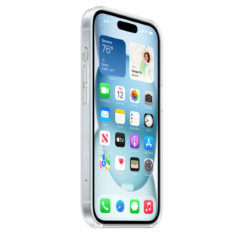 Прозрачный чехол для iPhone 15 Plus с MagSafe