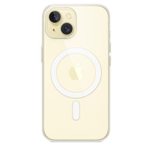 Прозрачный чехол для iPhone 15 Plus с MagSafe