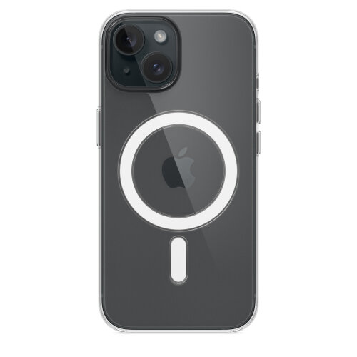 Прозрачный чехол для iPhone 15 Plus с MagSafe