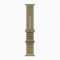 Apple Ocean Band 49mm Natural Titanium Finish для Apple Watch - Translucent Kelp (Бежевый)