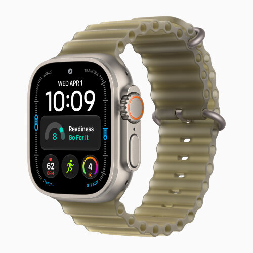 Apple Ocean Band 49mm Natural Titanium Finish для Apple Watch - Translucent Kelp (Бежевый)