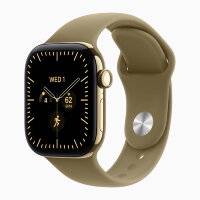 Apple Watch Series 12 42mm, Radiant Gold Titanium Case with Sport Band - Olive