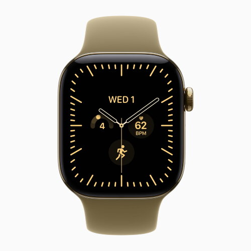 Apple Watch Series 12 42mm, Radiant Gold Titanium Case with Sport Band - Olive