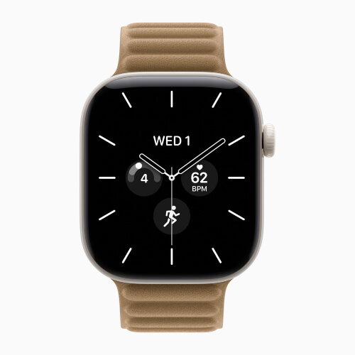 Apple Watch Series 12 46mm, Pearl White Ceramic Case with Magnetic Link - Camel
