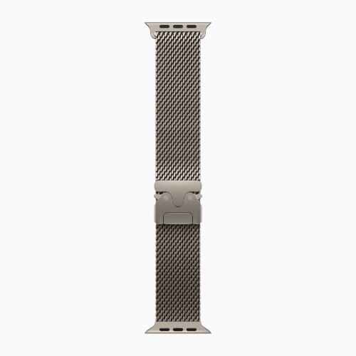 Apple Watch Ultra 4 49mm Natural Titanium Case with Natural Titanium Milanese Loop (Medium)