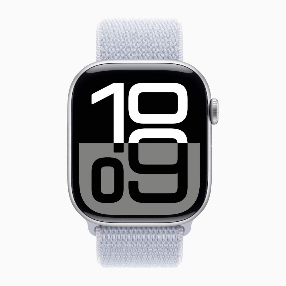 Apple Watch 10 Silver Aluminum 46mm Blue Cloud Loop
