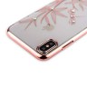 Пластиковая чехол-накладка KINGXBAR для iPhone X - розовое золото (Бамбук)