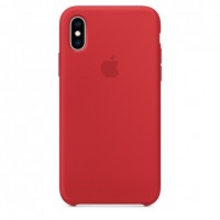 Силиконовый чехол для iPhone Xs, красный