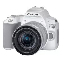 Canon EOS 250D Camera, White + EF-S 18-55mm f/4-5.6 IS STM Lens Kit