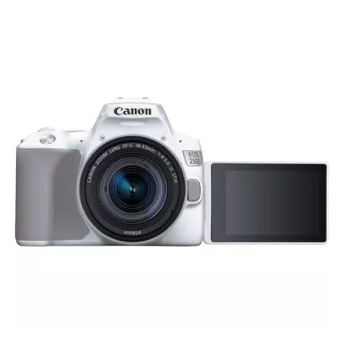 Canon EOS 250D Camera, White + EF-S 18-55mm f/4-5.6 IS STM Lens Kit