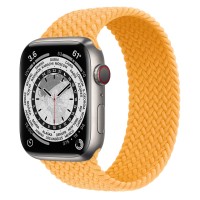 Apple Watch Series 7 45 мм, Titanium, плетеный монобраслет «Спелый маис»