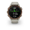Умные часы Garmin Descent Mk3i 43mm, Bronze PVD Titanium, French Gray Silicone Band and Descent T2 Transceiver