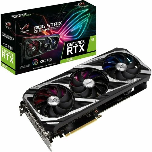 Видеокарта NVIDIA ASUS ROG Strix RTX 3060 OC 12GB