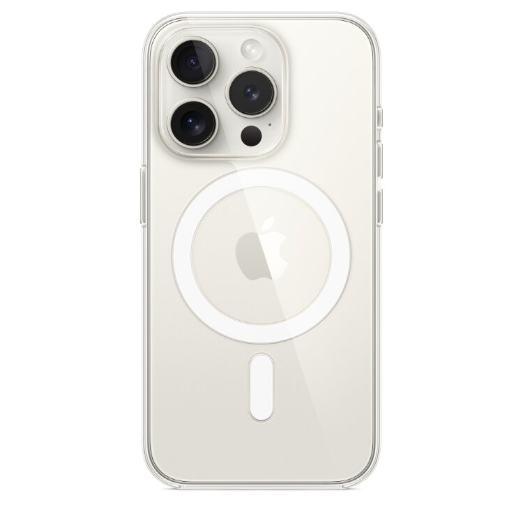 Прозрачный чехол для iPhone 15 Pro с MagSafe