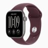 Apple Watch Series 12 42mm, Space Gray Aluminum Case with Sport Band - Burgundy