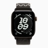 Apple Watch Series 12 42mm, Dark Bronze Aluminum Case with Nike Sport Loop - After Dark Black