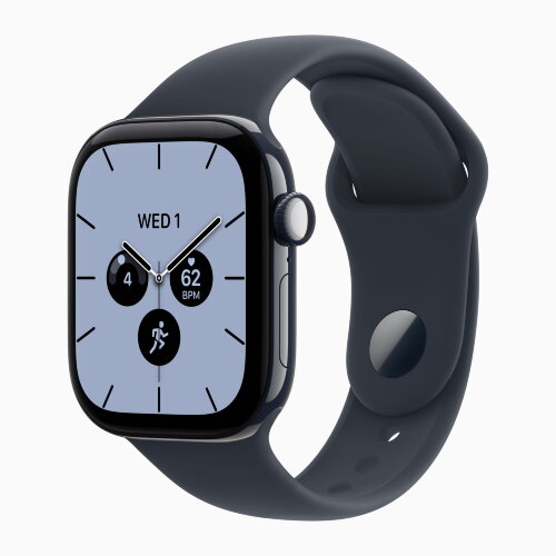 Apple Watch Series 12 46mm, Night Blue Ceramic Case with Sport Band - Navy Blue