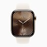 Apple Watch Series 10 46mm, Natural Titanium Case with Sport Band - Starlight