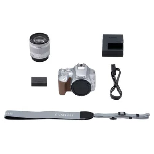 Canon EOS 250D Camera, Silver + EF-S 18-55mm f/4-5.6 IS STM Lens Kit