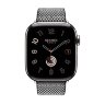 Ремешок Hermes для Apple Watch 46mm Toile H Single Tour - Черный/Слоновая кость (Noir/Ecru)