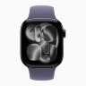 Apple Watch Series 11 46mm, Jet Black Aluminum Case with Sport Band - Purple Fog
