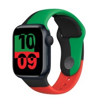 Apple Watch Series 8 41mm, Midnight Aluminum Case with Sport Band - Black Unity