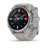 Умные часы Garmin Descent Mk3 43mm, Stainless Steel, Fog Gray Silicone Band