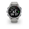 Умные часы Garmin Descent Mk3 43mm, Stainless Steel, Fog Gray Silicone Band