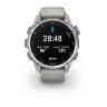 Умные часы Garmin Descent Mk3 43mm, Stainless Steel, Fog Gray Silicone Band