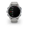 Умные часы Garmin Descent Mk3 43mm, Stainless Steel, Fog Gray Silicone Band