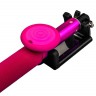 Монопод - палка для селфи HOCO CPH12 Mini с функцией bluetooth, розовый
