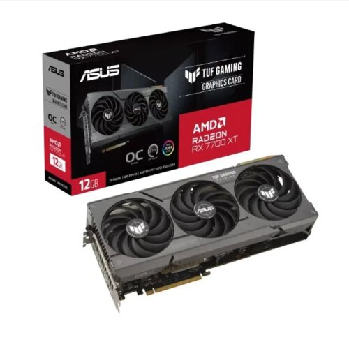 Игровая видеокарта ASUS TUF Gaming Radeon RX 7700 XT OC Edition 12GB