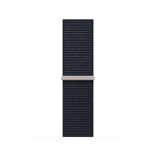 Apple Watch Series 9 45mm, Silver Stainless Steel Case with Sport Loop - Midnight