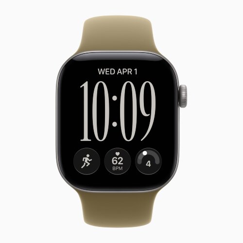 Apple Watch Series 12 42mm, Space Gray Aluminum Case with Sport Band - Olive