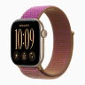 Apple Watch Series 12 42mm, Light Gold Aluminum Case with Sport Loop - Magenta