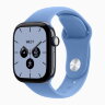 Apple Watch Series 12 46mm, Night Blue Ceramic Case with Sport Band - Wildflower Blue