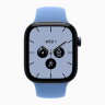 Apple Watch Series 12 46mm, Night Blue Ceramic Case with Sport Band - Wildflower Blue
