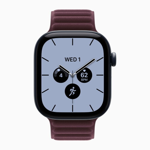 Apple Watch Series 12 42mm, Night Blue Ceramic Case with Magnetic Link - Burgundy