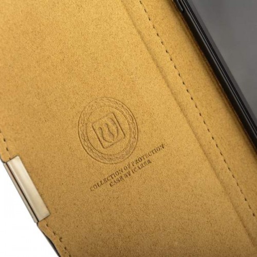 Чехол-книжка кожаная i-Carer для iPhone 8 Plus и 7 Plus luxury Series - Черный