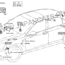 Передний датчик уровня подвески для Toyota Crown и Lexus GS